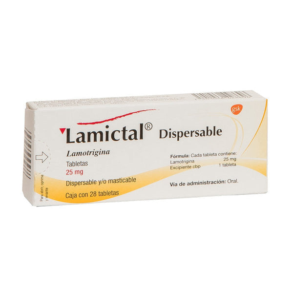 LAMICTAL DISPERSABLE 25 MG C/28 TABS