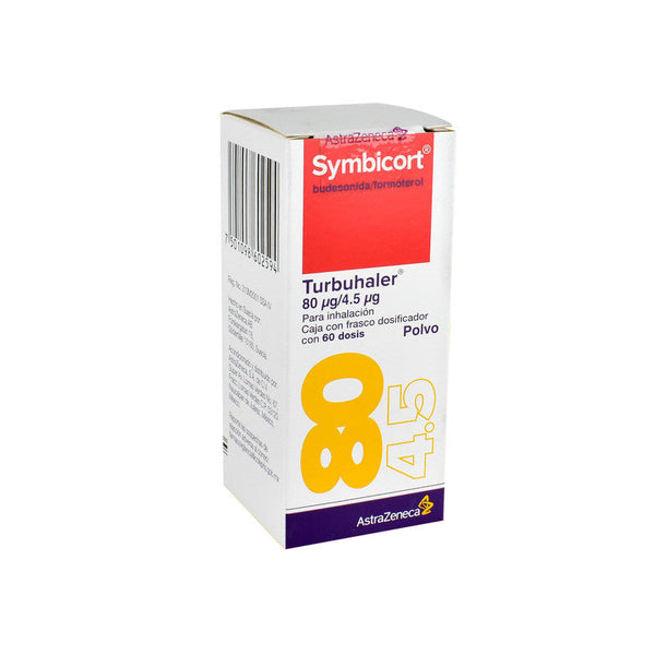 SYMBICORT TURBUHALER PVO 80/4.5 MCG FCO DOSIF C/60 DOSIS