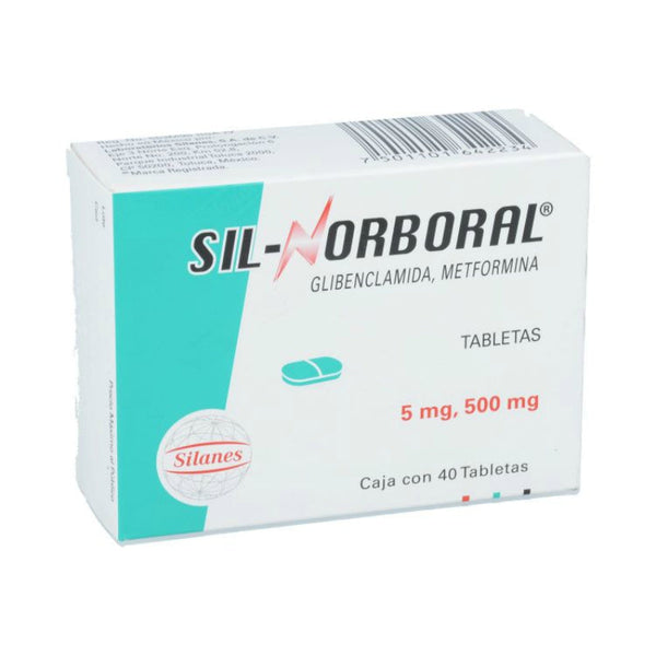 SIL-NORBORAL 500/5 MG C/40 TABS
