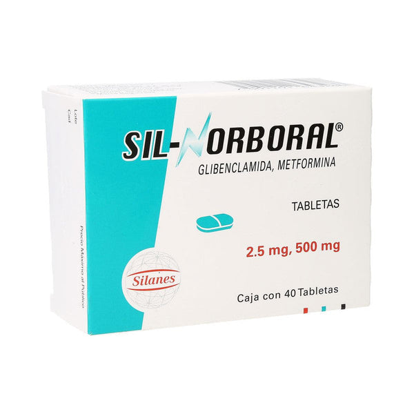 SIL-NORBORAL 500/2.5 MG C/40 TABS