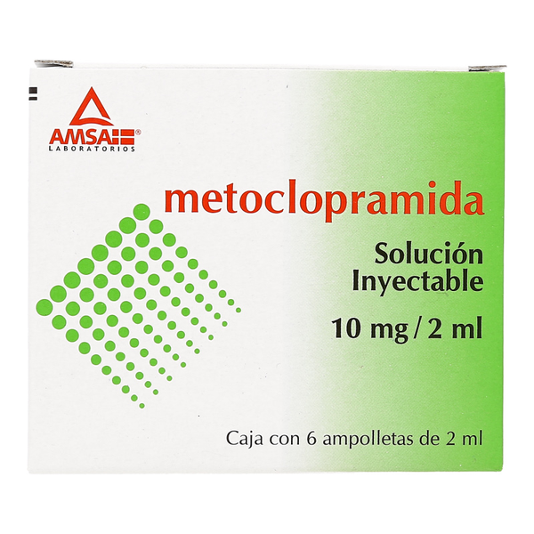 METOCLOPRAMIDA INY 10 MG C/6 AMP 2 ML