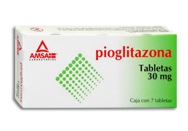 PIOGLITAZONA 30 MG C/7 TABS