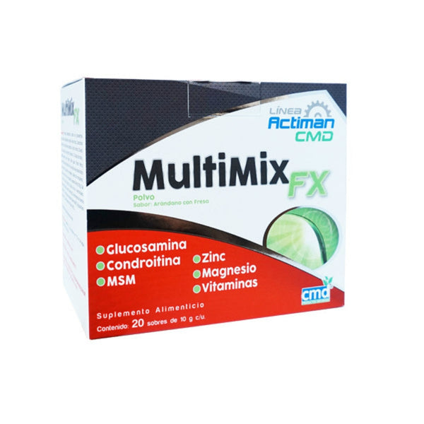 MULTIMIX FX PVO C/20 SOBRES DE 10 G SABOR ARANDANO/FRESA
