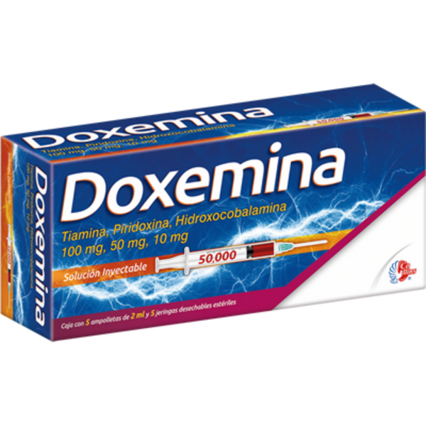 DOXEMINA INY C/5 AMP 2 ML Y 5 JERINGAS
